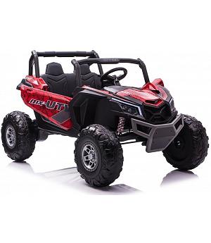 Coche a batería Buggy XMX UTV-MX 24V - 4 x Motores 60w, Ruedas de goma, Bluetooth, color rojo Spider - LE7776